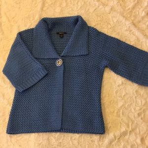 Blue 3/4 Sleeve Sweater Size Medium